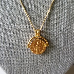 Lucy Williams Roman Arc Coin Necklace 